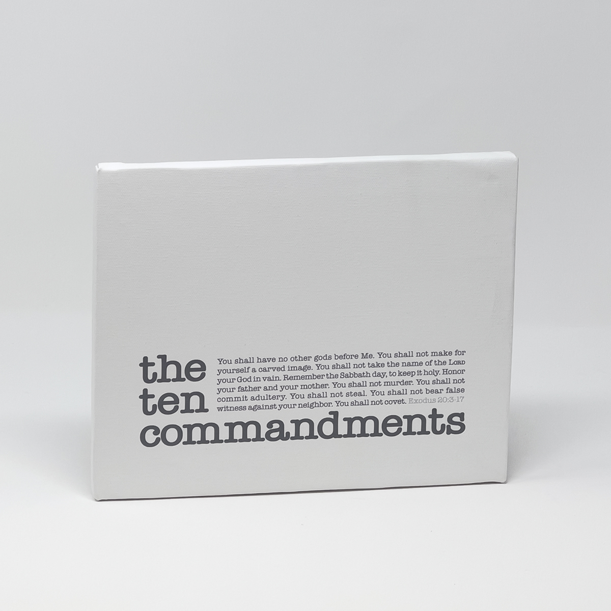 Ten Commandments Canvas
