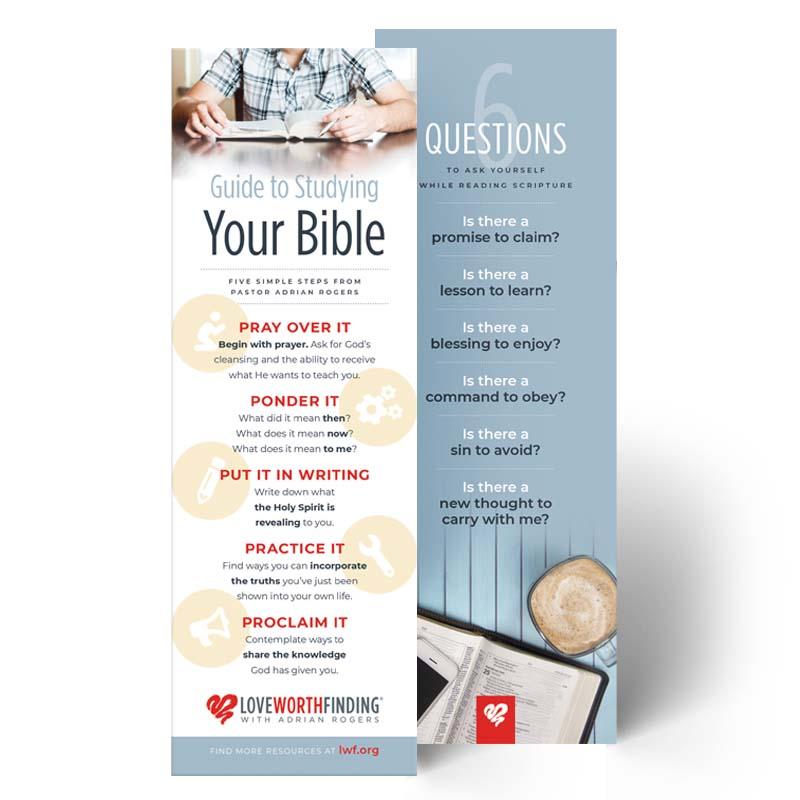 Guide to Studying Your Bible Bookmarks 10-Pack