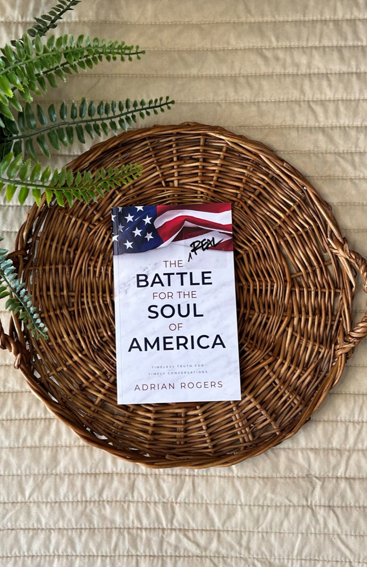 B130 the real battle for the soul of america book FLAT LAY