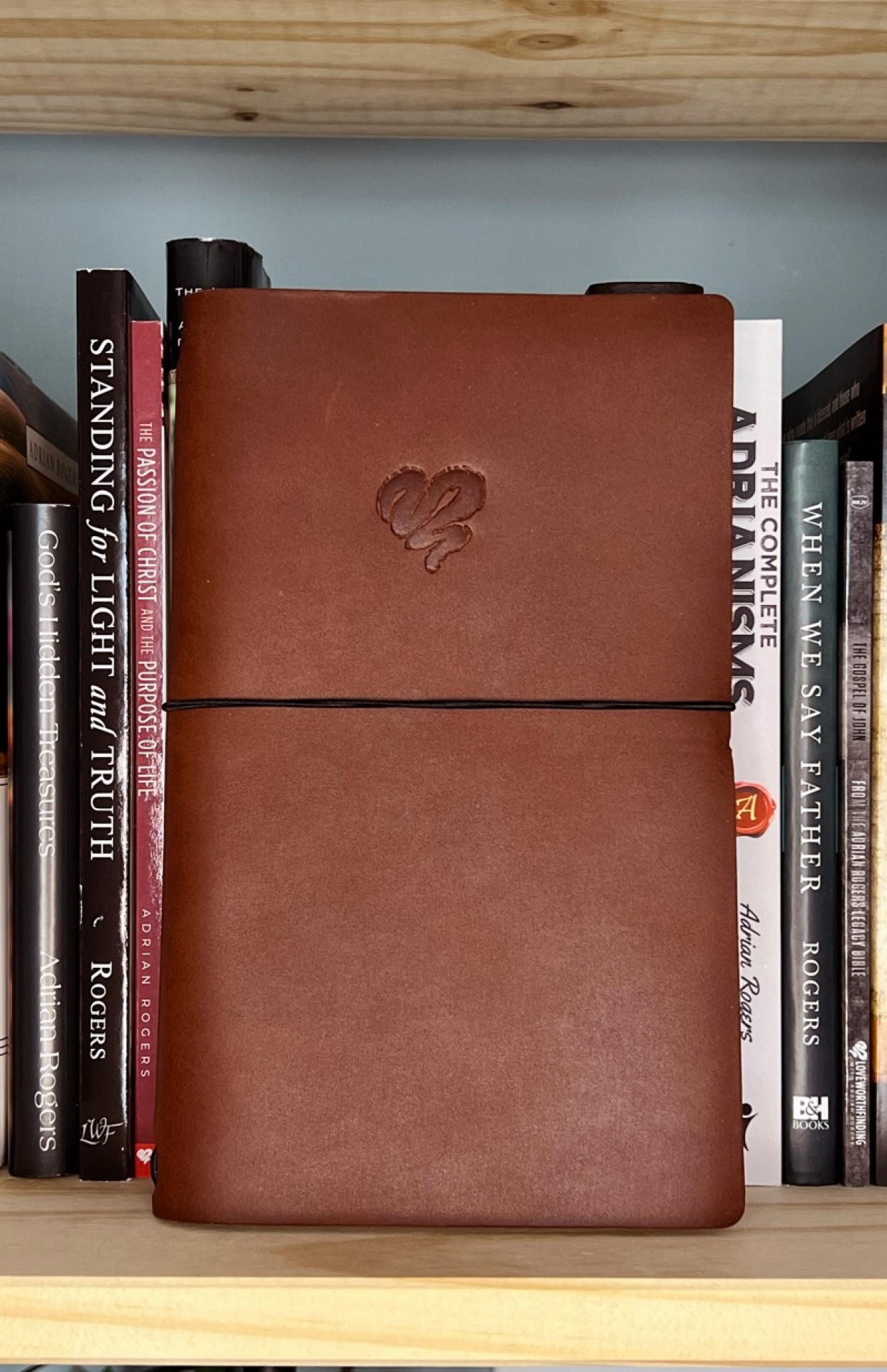 Lc leather journal cover BOOKSHELF